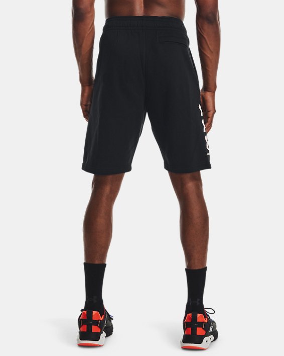 Men's UA Rival Fleece Multilogo Shorts, Black, pdpMainDesktop image number 1